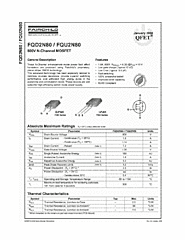 DataSheet FQU2N80 pdf